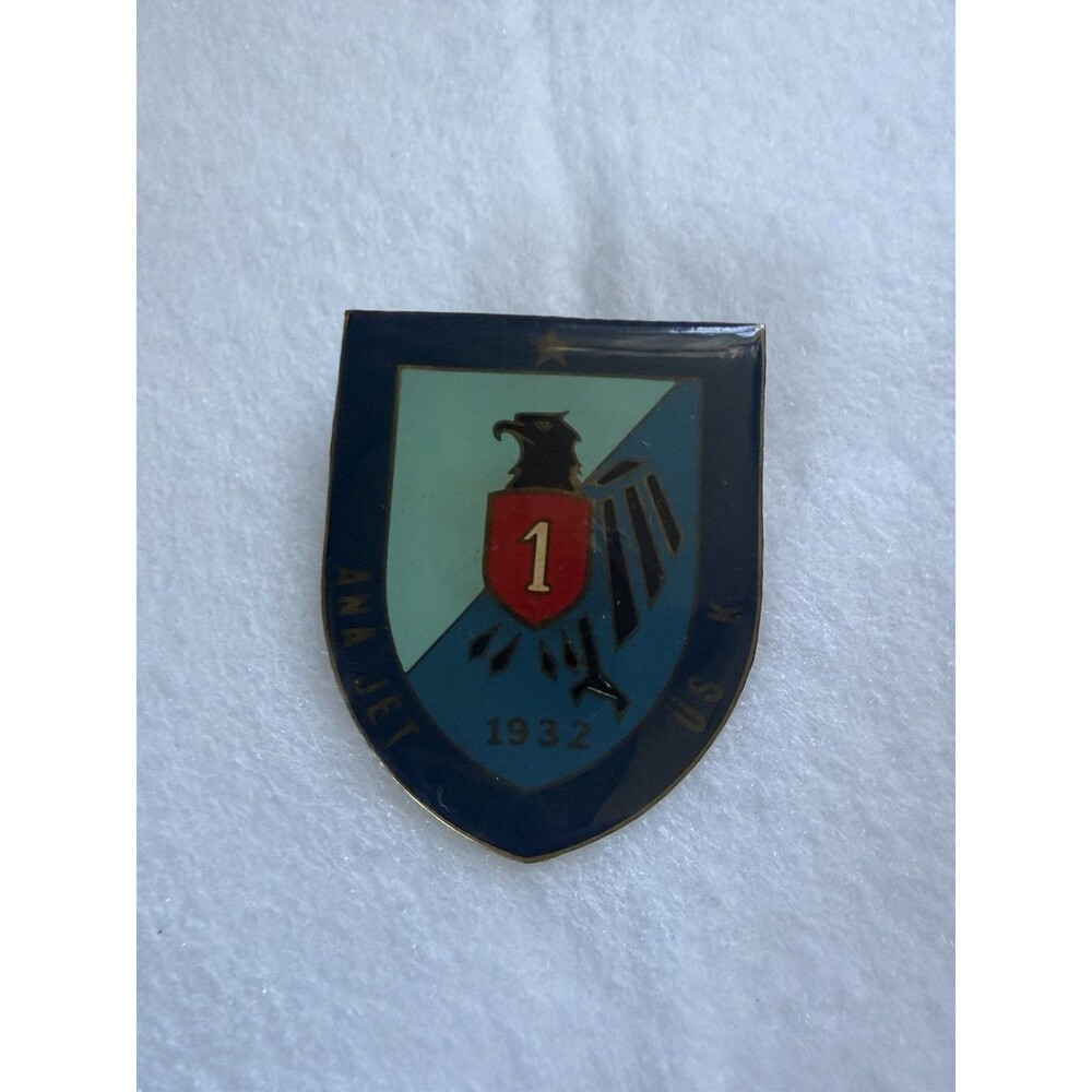 Turkish Air Force Pin Metal Enamel First Air force Command 1932 Vintage